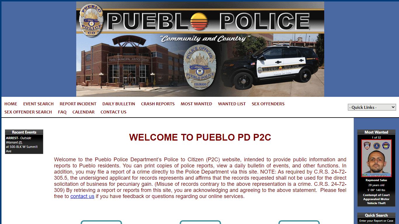 Pueblo Police Department P2C